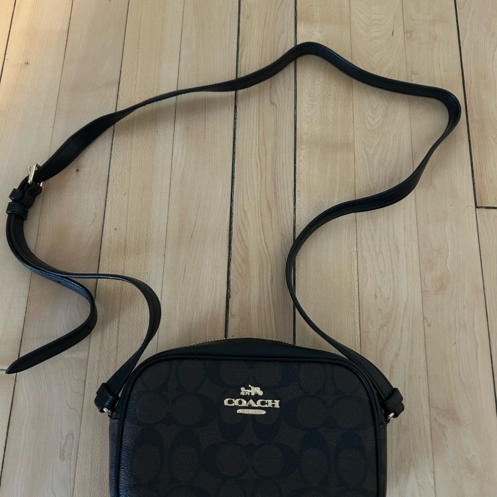 Coach Black and Gold Crossbody Bag